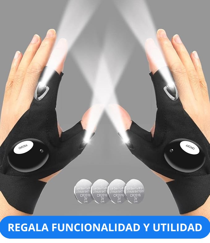 🧤🔦Guantes con Luz Led✨👷