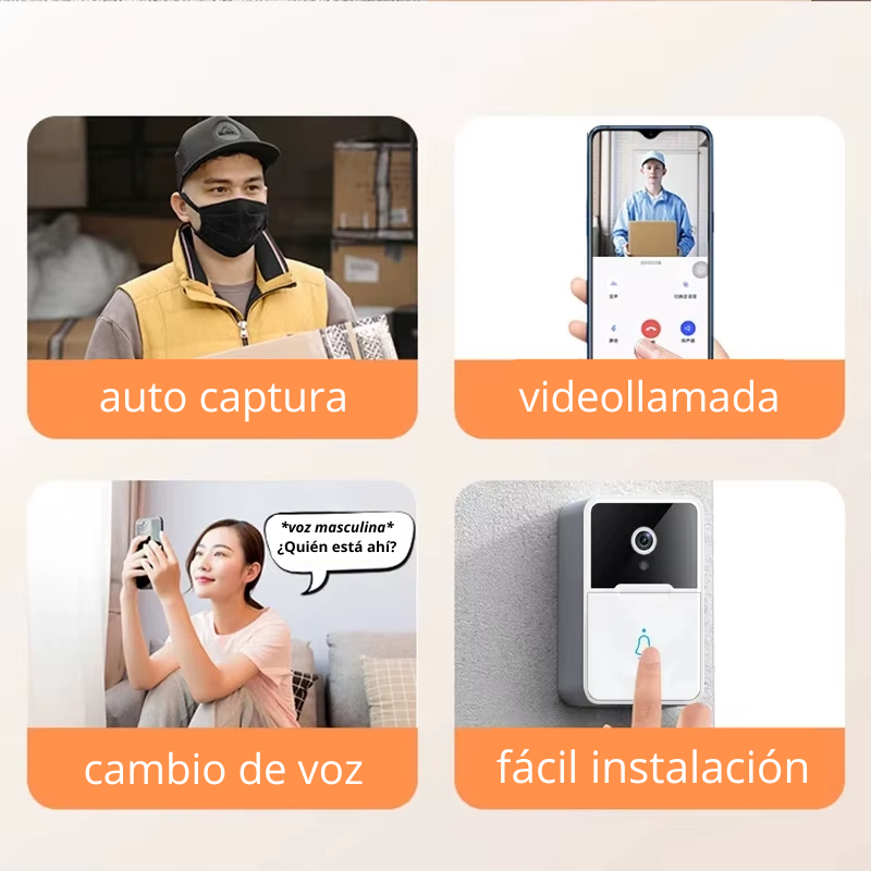 🥷🛎️TIMBRE INALÁMBRICO CON CÁMARA📷 Y WI-FI🛜