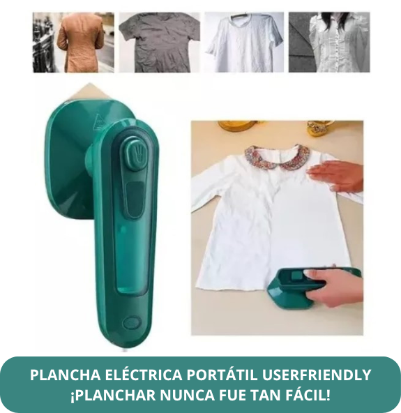 ✅🔌Plancha Eléctrica Portátil USERfriendly👔👗👖