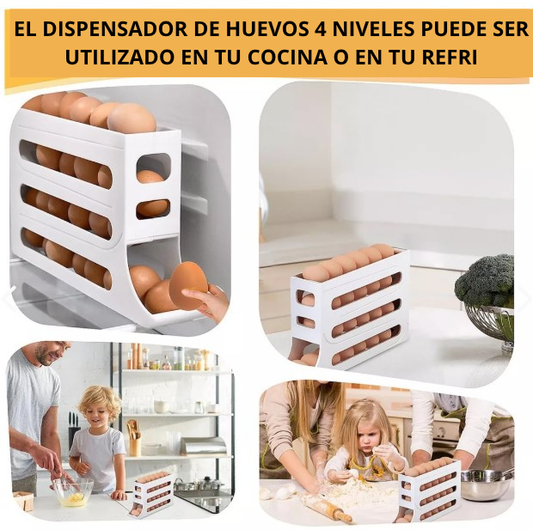🥚Dispensador de Huevos 4 niveles🥚