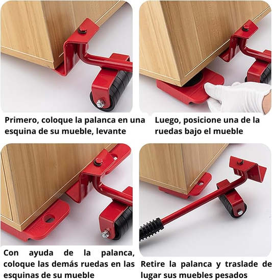 ⚙️🧰 KIT LEVANTA MUEBLES (5 piezas) 💪🛠️